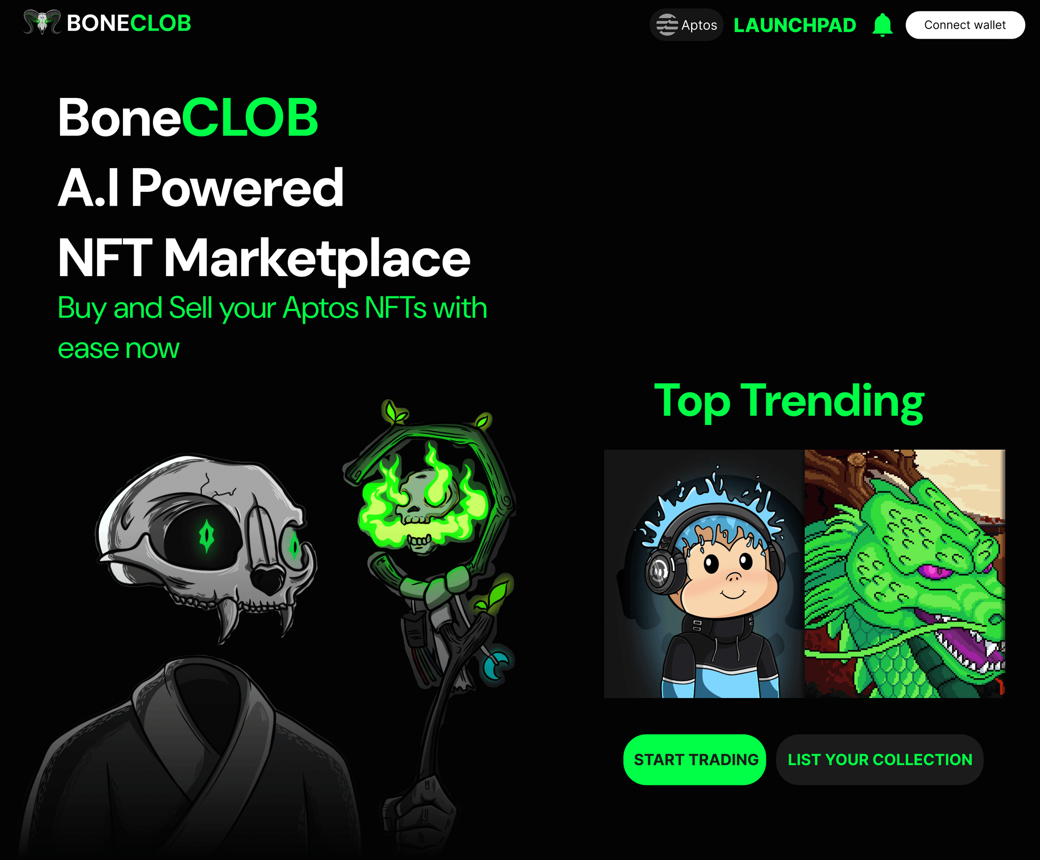 BoneCLOB Landing Page